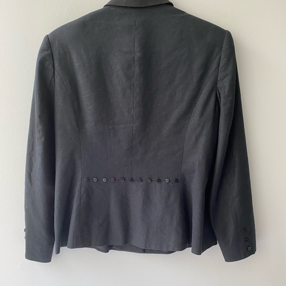 Paraphrase Linen Blend Blazer, Size 12 - Picture 2 of 13